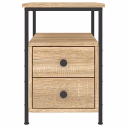 VidaXL 826016 Table de nuit et table de chevet Chêne - Vue supplémentaire 6