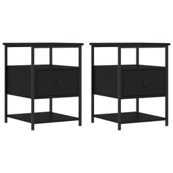 VidaXL 826024 Table de nuit et table de chevet Noir