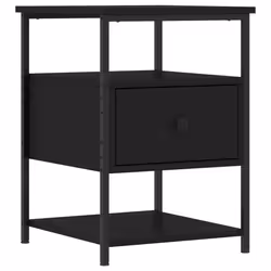 VidaXL 826024 Table de nuit et table de chevet Noir