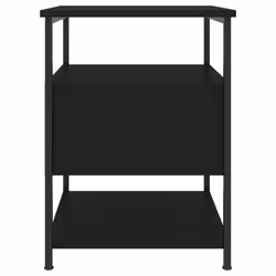VidaXL 826024 Table de nuit et table de chevet Noir - Vue supplémentaire 8