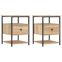 VidaXL 826025 Table de nuit et table de chevet Chêne