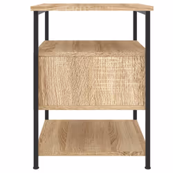 VidaXL 826025 Table de nuit et table de chevet Chêne - Vue supplémentaire 8