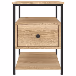 VidaXL 826026 Table de nuit et table de chevet Chêne - Vue supplémentaire 7