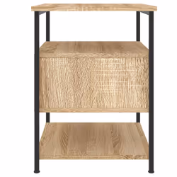VidaXL 826026 Table de nuit et table de chevet Chêne - Vue supplémentaire 8