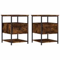 VidaXL 826028, Chêne, Fer, Bois, 400 mm, 420 mm, 560 mm, 2 pièce(s)