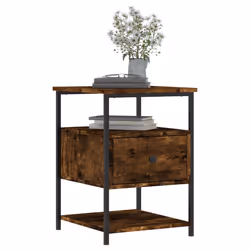 VidaXL 826028 Table de nuit et table de chevet Chêne - Vue supplémentaire 4