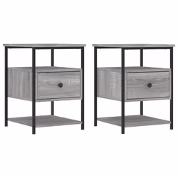 VidaXL 826030, Fer, Bois, 400 mm, 420 mm, 560 mm, 2 pièce(s)
