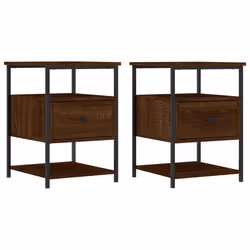 VidaXL 826032, Fer, Bois, 400 mm, 420 mm, 560 mm, 2 pièce(s)