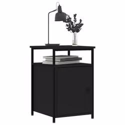 VidaXL 826034 Table de nuit et table de chevet Noir - Vue supplémentaire 4