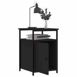VidaXL 826034 Table de nuit et table de chevet Noir - Vue supplémentaire 5