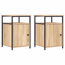VidaXL 826036, Chêne, Fer, Bois, 400 mm, 420 mm, 600 mm, 2 pièce(s)