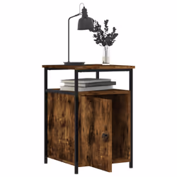 VidaXL 826037 Table de nuit et table de chevet Chêne - Vue supplémentaire 4