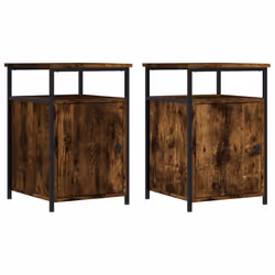 VidaXL 826038, Chêne, Fer, Bois, 400 mm, 420 mm, 600 mm, 2 pièce(s)