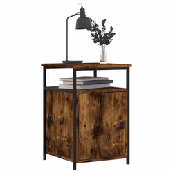 VidaXL 826038 Table de nuit et table de chevet Chêne - Vue supplémentaire 4