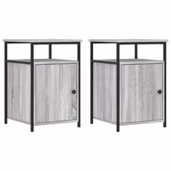 VidaXL 826040, Fer, Bois, 400 mm, 420 mm, 600 mm, 2 pièce(s)