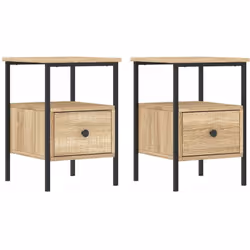 Avec un design simple et compact, ces tables de chevet s'intègrent facilement dans votre chambre à coucher ou votre salon et ...