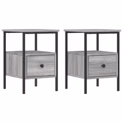 VidaXL 826050, Fer, Bois, 340 mm, 360 mm, 500 mm, 2 pièce(s)
