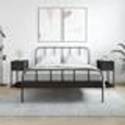 vidaXL Tables de chevet 2 pcs noir 30x60x60 cm bois d'ingénierie