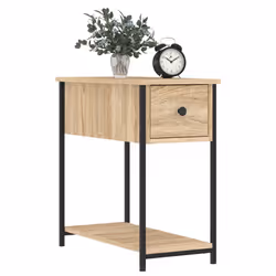 VidaXL 826056 Table de nuit et table de chevet Chêne