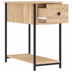 VidaXL 826056 Table de nuit et table de chevet Chêne - Vue supplémentaire 7