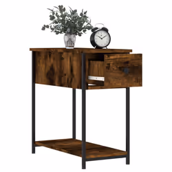 VidaXL 826058 Table de nuit et table de chevet Chêne - Vue supplémentaire 4