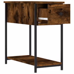 VidaXL 826058 Table de nuit et table de chevet Chêne - Vue supplémentaire 7