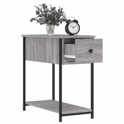 VidaXL 826059 Table de nuit et table de chevet Chêne - Vue supplémentaire 4