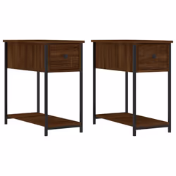 VidaXL 826062, Chêne, Fer, Bois, 300 mm, 600 mm, 600 mm, 2 pièce(s)