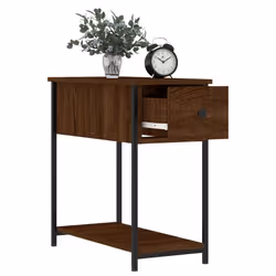 VidaXL 826062 Table de nuit et table de chevet Chêne - Vue supplémentaire 4