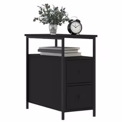 VidaXL 826064 Table de nuit et table de chevet Noir