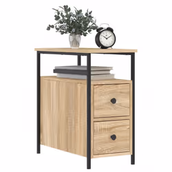 VidaXL 826065 Table de nuit et table de chevet Chêne