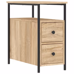 VidaXL 826066 Table de nuit et table de chevet Chêne - Vue supplémentaire 5