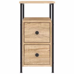 VidaXL 826066 Table de nuit et table de chevet Chêne - Vue supplémentaire 6