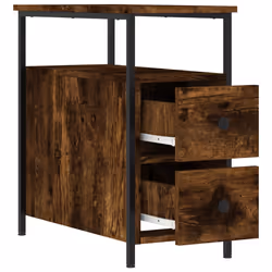VidaXL 826068 Table de nuit et table de chevet Chêne - Vue supplémentaire 7
