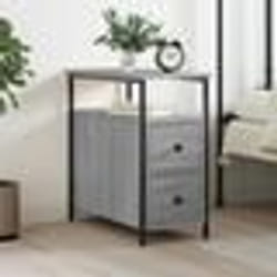 vidaXL Table de chevet sonoma gris 30x60x60 cm bois d'ingénierie