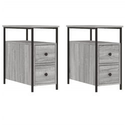 VidaXL 826070 Table de nuit et table de chevet Chêne