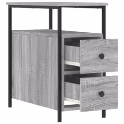 VidaXL 826070 Table de nuit et table de chevet Chêne - Vue supplémentaire 7