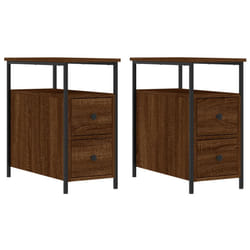 VidaXL 826072 Table de nuit et table de chevet Chêne