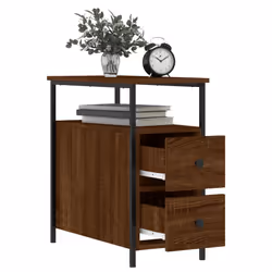 VidaXL 826072 Table de nuit et table de chevet Chêne - Vue supplémentaire 4