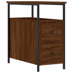 VidaXL 826072 Table de nuit et table de chevet Chêne - Vue supplémentaire 5