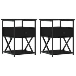 VidaXL 826074 Table de nuit et table de chevet Noir