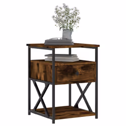 VidaXL 826077 Table de nuit et table de chevet Chêne