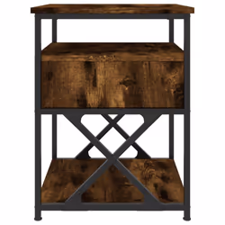 VidaXL 826077 Table de nuit et table de chevet Chêne - Vue supplémentaire 7