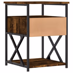 VidaXL 826077 Table de nuit et table de chevet Chêne - Vue supplémentaire 8