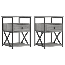 VidaXL 826080 Table de nuit et table de chevet Chêne