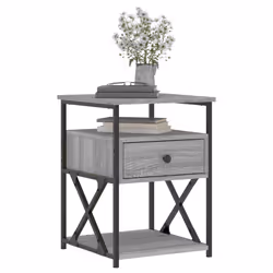 VidaXL 826080 Table de nuit et table de chevet Chêne