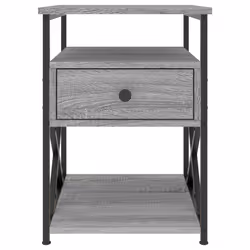 VidaXL 826080 Table de nuit et table de chevet Chêne - Vue supplémentaire 6
