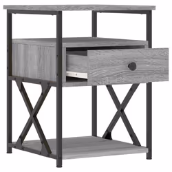 VidaXL 826080 Table de nuit et table de chevet Chêne - Vue supplémentaire 7