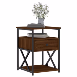 VidaXL 826081 Table de nuit et table de chevet Chêne