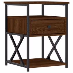 VidaXL 826082, Chêne, Fer, Bois, 400 mm, 420 mm, 550 mm, 2 pièce(s)